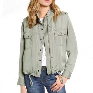 Rails Collins Twill Jacket in Sage Size Medium